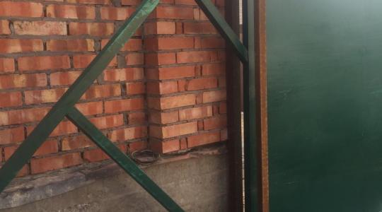 Процесс монтажа откатных ворот в городе Одоев